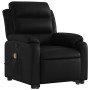 Black artificial leather foot massage recliner. by , Armchairs - Ref: Foro24-3205049, Price: 346,74 €, Discount: %