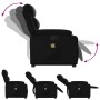 Black artificial leather foot massage recliner. by , Armchairs - Ref: Foro24-3205049, Price: 346,74 €, Discount: %