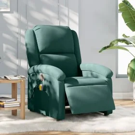 Elektrischer Massagesessel aus dunkelgrünem Samt von , Sessel - Ref: Foro24-3204291, Preis: 252,83 €, Rabatt: %