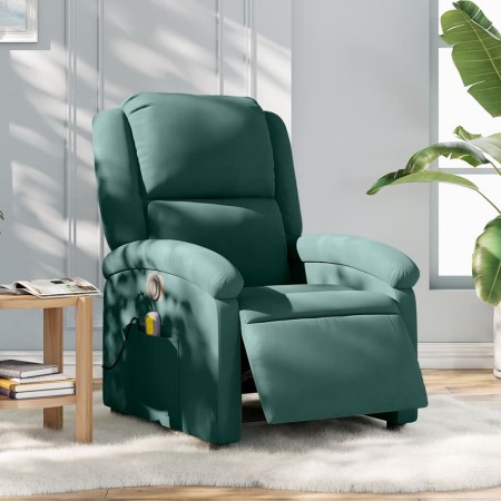 Elektrischer Massagesessel aus dunkelgrünem Samt von , Sessel - Ref: Foro24-3204291, Preis: 248,32 €, Rabatt: %