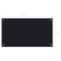 Protección salpicaduras cocina vidrio templado negro 90x50 cm by vidaXL, Kitchen tools and utensils - Ref: Foro24-249488, Pri...