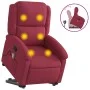 Red Velvet Liftable Massage Recliner by , Armchairs - Ref: Foro24-3204316, Price: 336,42 €, Discount: %