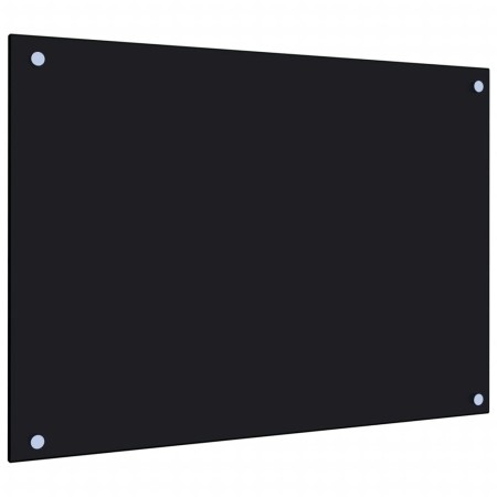 Küchenspritzschutz aus schwarzem Hartglas 70x50 cm von vidaXL, Küchengeräte und Utensilien - Ref: Foro24-249482, Preis: 41,59...