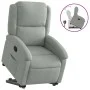 Light gray velvet reclining and lift chair by , Armchairs - Ref: Foro24-3204300, Price: 303,83 €, Discount: %