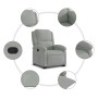 Hellgrauer Samt-Liftsessel von , Sessel - Ref: Foro24-3204300, Preis: 276,34 €, Rabatt: %