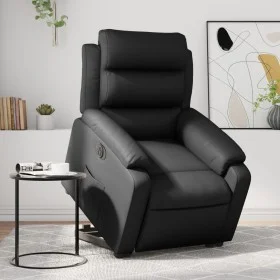 Electric black synthetic leather reclining and lifting armchair by , Armchairs - Ref: Foro24-3205056, Price: 370,14 €, Discou...