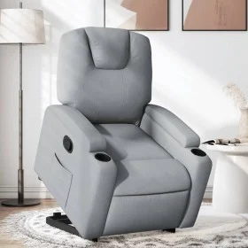 Light Gray Fabric Liftable Recliner by , Armchairs - Ref: Foro24-3204368, Price: 290,98 €, Discount: %