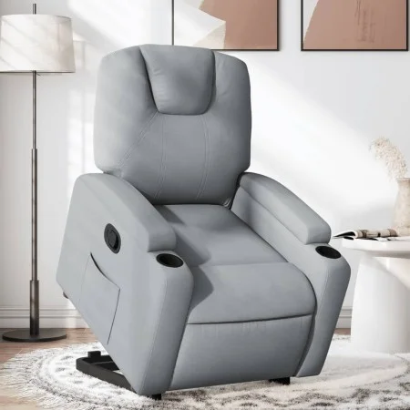 Light Gray Fabric Liftable Recliner by , Armchairs - Ref: Foro24-3204368, Price: 290,98 €, Discount: %