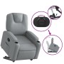 Hellgrauer, anhebbarer Liegesessel aus Stoff von , Sessel - Ref: Foro24-3204368, Preis: 257,86 €, Rabatt: %