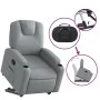 Light Gray Fabric Liftable Recliner by , Armchairs - Ref: Foro24-3204368, Price: 290,98 €, Discount: %