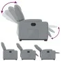 Light Gray Fabric Liftable Recliner by , Armchairs - Ref: Foro24-3204368, Price: 290,98 €, Discount: %