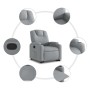 Hellgrauer, anhebbarer Liegesessel aus Stoff von , Sessel - Ref: Foro24-3204368, Preis: 257,86 €, Rabatt: %