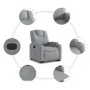 Light Gray Fabric Liftable Recliner by , Armchairs - Ref: Foro24-3204368, Price: 290,98 €, Discount: %