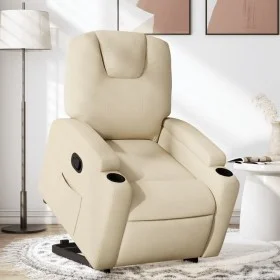 Cream Fabric Liftable Recliner by , Armchairs - Ref: Foro24-3204377, Price: 282,60 €, Discount: %