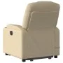 Silla de masaje reclinable de pie de tela color crema de , Sillones - Ref: Foro24-3204389, Precio: 311,58 €, Descuento: %