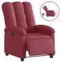 Sillón reclinable eléctrico tela rojo tinto de , Sillones - Ref: Foro24-3204071, Precio: 255,33 €, Descuento: %