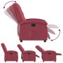 Sillón reclinable eléctrico tela rojo tinto de , Sillones - Ref: Foro24-3204071, Precio: 238,56 €