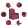 Sillón reclinable eléctrico tela rojo tinto de , Sillones - Ref: Foro24-3204071, Precio: 255,33 €, Descuento: %