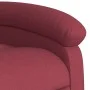 Sillón reclinable eléctrico tela rojo tinto de , Sillones - Ref: Foro24-3204071, Precio: 255,33 €, Descuento: %