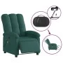 Sillón reclinable de masaje eléctrico tela verde oscuro de , Sillones - Ref: Foro24-3204086, Precio: 261,49 €, Descuento: %