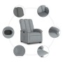 Light gray fabric reclining and lift chair by , Armchairs - Ref: Foro24-3204092, Price: 254,80 €, Discount: %