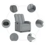 Sillón reclinable elevable de tela gris claro de , Sillones - Ref: Foro24-3204092, Precio: 272,24 €, Descuento: %
