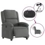 Sillón reclinable eléctrico de tela gris oscuro de , Sillones - Ref: Foro24-3204141, Precio: 274,74 €, Descuento: %