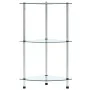 3-tier transparent tempered glass shelf 30x30x67 cm by vidaXL, Bookcases and shelves - Ref: Foro24-249514, Price: 33,69 €, Di...