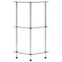 3-tier transparent tempered glass shelf 30x30x67 cm by vidaXL, Bookcases and shelves - Ref: Foro24-249514, Price: 33,69 €, Di...