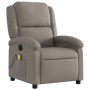 Sillón reclinable de masaje eléctrico tela gris taupe de , Sillones - Ref: Foro24-3204160, Precio: 253,25 €, Descuento: %