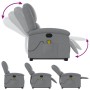 Sillón de masaje reclinable de pie de tela gris claro de , Sillones - Ref: Foro24-3204176, Precio: 277,16 €, Descuento: %