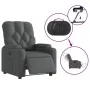 Power-Liegestuhl aus dunkelgrauem Stoff von , Sessel - Ref: Foro24-3204687, Preis: 242,47 €, Rabatt: %