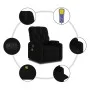 Elektrischer Massage-Liegestuhl aus schwarzem Stoff von , Sessel - Ref: Foro24-3204700, Preis: 271,06 €, Rabatt: %
