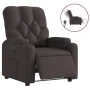 Dark brown electric reclining armchair in fabric. by , Armchairs - Ref: Foro24-3204691, Price: 245,38 €, Discount: %