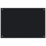 Protección salpicaduras cocina vidrio templado negro 90x60 cm de vidaXL, Herramientas y utensilios de cocina - Ref: Foro24-24...