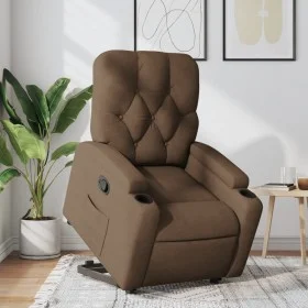 Brown Fabric Liftable Recliner by , Armchairs - Ref: Foro24-3204714, Price: 293,88 €, Discount: %