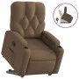 Sillón reclinable elevable de tela marrón de , Sillones - Ref: Foro24-3204714, Precio: 293,68 €, Descuento: %