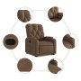 Brown Fabric Liftable Recliner by , Armchairs - Ref: Foro24-3204714, Price: 274,03 €, Discount: %