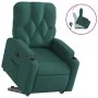 Dark green fabric lifting recliner by , Armchairs - Ref: Foro24-3204716, Price: 281,89 €, Discount: %