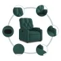 Dark green fabric lifting recliner by , Armchairs - Ref: Foro24-3204716, Price: 281,89 €, Discount: %