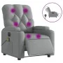 Elektrischer Massage-Liegestuhl hellgrauer Stoff von , Sessel - Ref: Foro24-3204698, Preis: 309,92 €, Rabatt: %