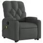 Dark gray fabric reclining massage chair by , Armchairs - Ref: Foro24-3204723, Price: 351,83 €, Discount: %