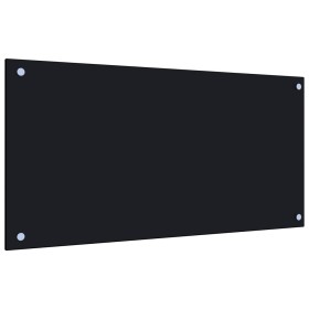 Küchenspritzschutz aus schwarzem Hartglas 80x40 cm von vidaXL, Küchengeräte und Utensilien - Ref: Foro24-249484, Preis: 41,62...