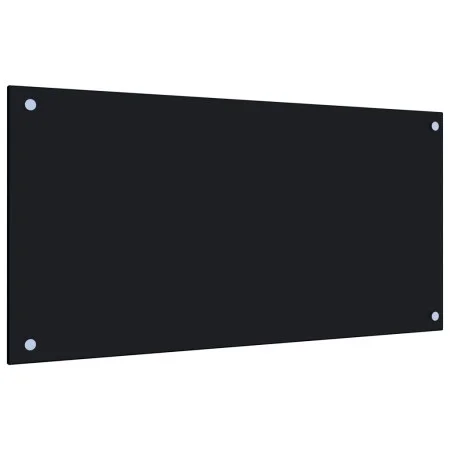 Küchenspritzschutz aus schwarzem Hartglas 80x40 cm von vidaXL, Küchengeräte und Utensilien - Ref: Foro24-249484, Preis: 40,68...