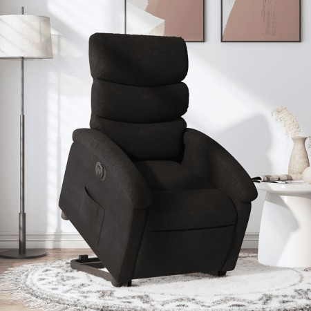 Sillón eléctrico reclinable elevable de tela negro de , Sillones - Ref: Foro24-3204004, Precio: 301,35 €