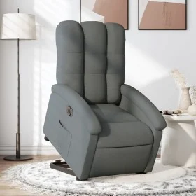 Sillón eléctrico reclinable elevable de tela gris oscuro de , Sillones - Ref: Foro24-3204117, Precio: 326,58 €, Descuento: %