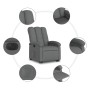 Elektrischer Liegesessel aus dunkelgrauem Stoff von , Sessel - Ref: Foro24-3204117, Preis: 312,41 €, Rabatt: %