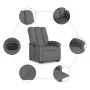 Elektrischer Liegesessel aus dunkelgrauem Stoff von , Sessel - Ref: Foro24-3204117, Preis: 326,58 €, Rabatt: %