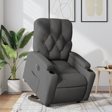 Dark Gray Fabric Electric Liftable Recliner Chair by , Armchairs - Ref: Foro24-3204735, Price: 300,87 €, Discount: %