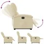 Electric reclining and lifting armchair in cream-colored fabric by , Armchairs - Ref: Foro24-3204197, Price: 329,74 €, Discou...